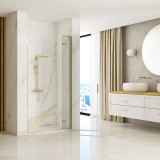 Ușă de duș Rea Hugo 100 Gold Brush + profil