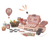 Casa de marcat jucarie, 32x16x15 cm, microfon, scaner, recunoastere voce, calculator, cos produse