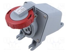 Conector alimentare AC trifazat soclu mamă 16A 20A 415V AMPHENOL IP67 IP69K