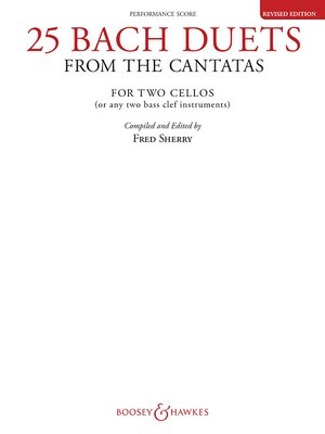 25 Bach Duets from the Cantatas: Two Cellos Performance Score