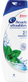 Head&amp;Shoulders Șampon 2&icirc;n1 menthol, 0,4 l