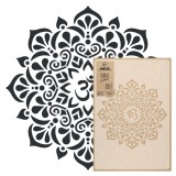 Șablon din plastic reutilizabil // OM MANDALA - MEDIU (diametru 59cm)