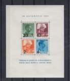 ROMANIA 1937 LP 122 INALTAREA IN GRAD A MARELUI VOIEVOD MIHAI BLOC MNH