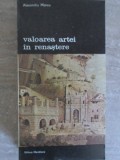 VALOAREA ARTEI IN RENASTERE-ALEXANDRU MARCU