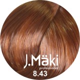 Cumpara ieftin J.Maki Professional - Vopsea de par permanenta 8.43 - Blond cupru auriu deschis, 60 ml