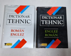 Dictionar Tehnic Roman -Englez, Englez - Roman - 2001 foto
