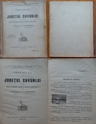 Text Atlas ; Judetul Covurlui , pentru clasa II a primara urbana , Galati , 1906 foto