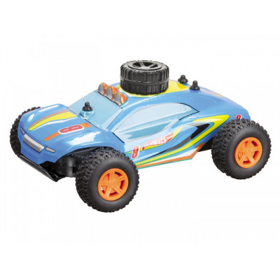 Masinuta Mondo Hot Wheels Monster Dune Daddy, 19 x 12.8 x 7 cm, telecomanda, 2.4 Ghz, rezistenta la impact, plastic, Albastru foto