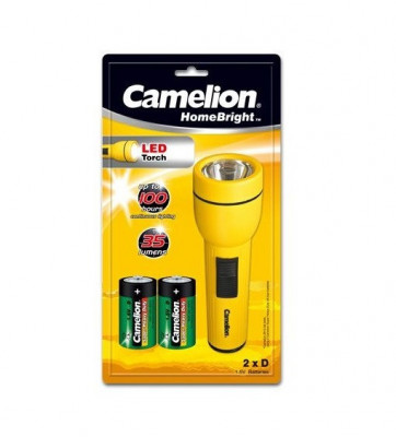 Lanterna de mana cu LED 35lm 2x D(R20) Camelion FL1L2D foto