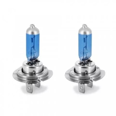 Set de 2 becuri Halogen H7 100W +130% intensitate Alb Xenon 12V Carguard foto