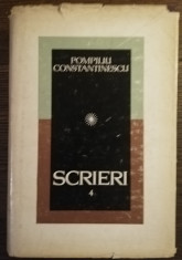 Pompiliu Constantinescu - Scrieri vol. 4 foto
