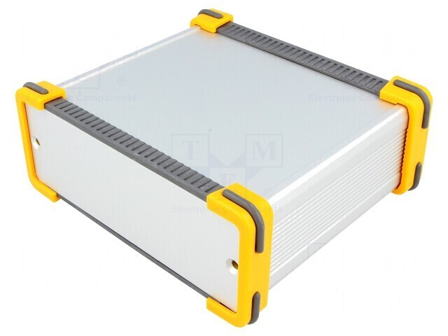 Carcasă aluminiu gri 131x100x53.5mm
