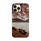 Husa compatibila cu Apple iPhone 14 Pro Max model Scenery lake, Silicon, TPU, Viceversa, Transparent, Carcasa