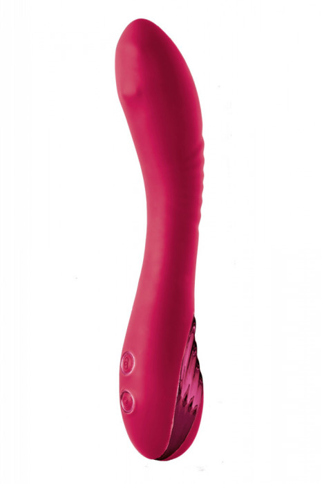 Vibrator Cecilia Slinding Bead&amp;Vibrations Silicon USB Fuchsia 19.6 cm