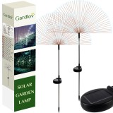 Set 2 lampi solare de gradina tip papadie cu LED alb rece Gardlov