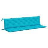 Cumpara ieftin Perne banca de gradina, 2 buc., turcoaz, 200x50x7 cm, textil