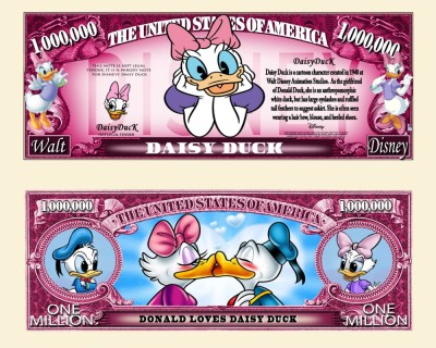 !!! SUA = FANTASY NOTE (TJ6) = DESENE ANIMATE : DAISY DUCK - 2021 - UNC foto