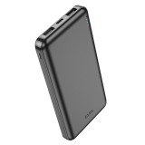 Power Bank Hoco J100 10.000 mAh, 2.1A, Negru , Incarcare Simpla si Fiabila Oriunde
