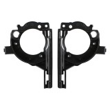 Grila bara protectie, spoiler Citroen C3 Aircross, 07.2021-, montare fata, stanga+dreapta, cu gaura lampa de ceata, RapidAuto
