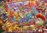 Puzzle 1000 piese - Steve Sundram - Cat Mania | Schmidt