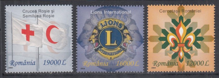 ROMANIA 2004 LP 1668 ORGANIZATII MONDIALE SERIE MNH