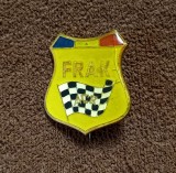 Insigna ACR-AUTOMOBIL CLUBUL ROMAN-FRAK FEDERATIA ROMANA DE AUTOMOBILISM SI KARTING AUTO
