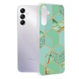 Husa pentruSamsung Galaxy A14 4G / A14 5G - Techsuit Marble Series - Green Hex