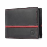 Cumpara ieftin Portofel barbati Delis, Frederic PT1157, piele naturala, Negru - Rosu