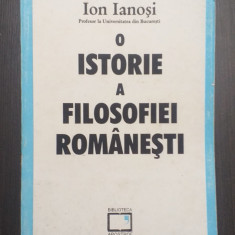 O ISTORIE A FILOSOFIEI ROMANESTI - ION IANOSI