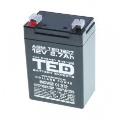 Acumulator Stationar Plumb Acid 12V 2.7A TED 8D008 XXM foto