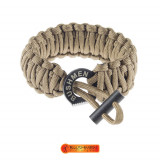 Bratara de supravietuire 6m din paracord Coyote Bushmen - 5902194520782