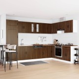 vidaXL Dulap de bucătărie cu ușă Kalmar 2 pcs Maro 80 x 46 x 81.5 cm