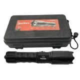 Electrosoc autoaparare DEPOX&reg;, Piranha Attack, lanterna, full metal, 3800 kw, negru