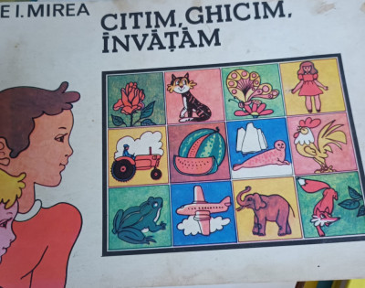 CITIM,GHICIM ,INVATAM ( carte de ghicitori, ilustrata, format mai mare ) 1984 foto