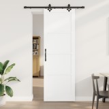 vidaXL Ușă Glisantă cu Set de Accesorii &#039;ORKDAL&#039;Alb Lemn Solid de Pin