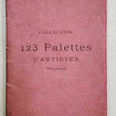 COLLECTION 123 PALETTES D 'ARTISTES , PEINTES , CATALOG DE VANZARE PRIN LICITATIE , 1911