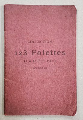 COLLECTION 123 PALETTES D &amp;#039;ARTISTES , PEINTES , CATALOG DE VANZARE PRIN LICITATIE , 1911 foto