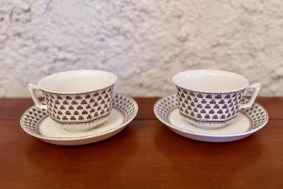 2 CESTI SI FARFURIOARE DIN PORTELAN ENGLEZESC- MARCAJ ADAMS - SHARON foto