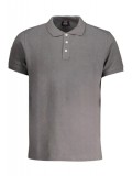 Cumpara ieftin Tricou polo barbati, cu mini logo brodat, Regular fit, Gri inchis, M