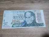 BOLIVIA 20000 BOLIVARES 1998 SUPERBĂ