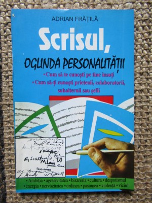 Scrisul oglinda personalitatii - Adrian Fratila foto