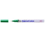 Marker cu vopsea Uchida DecoColor varf extrafin 0.8 mm verde