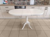 Masa Extensibila Living/Bucatarie, MDF, Alb, 100-130x70x75 cm