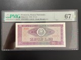 Romania 10 lei 1966 pick 94a grad 67 pmg