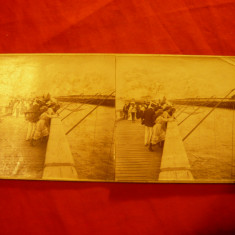 Fotografie stereoscopica sec.XIX - Intrare Nava in portul Constantinopol