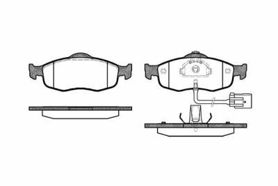 Placute frana Ford Cougar (Ec), Mondeo 1 (Gbp), Mondeo 2 (Bap), Scorpio 1 (Gae, Gge) SRLine parte montare : Punte fata foto
