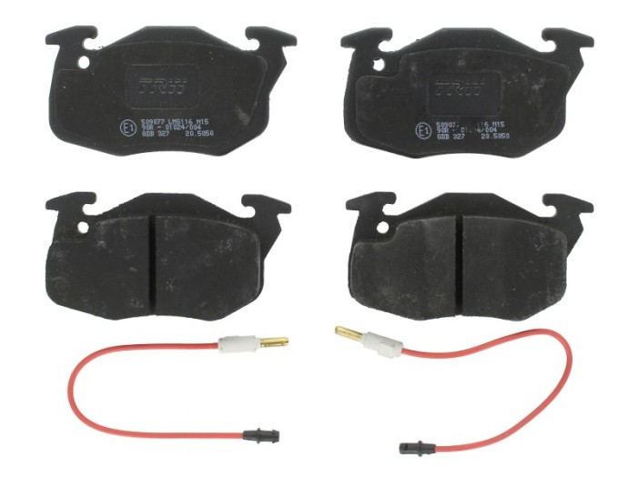 Placute frana fata Renault Super 5 Rapid Clio 1 R21 R9 R19, Peugeot 405 309 205, Placute originale Renault 7711130034