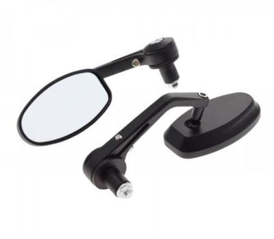 Set 2 oglinzi, montaj capat ghidon, culoare negru Cod Produs: MX_NEW LU0220 foto