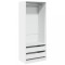 Sifonier, alb, 80x50x200 cm, lemn prelucrat