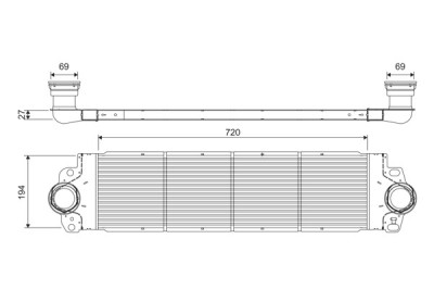 VALEO 818272 Intercooler compresor foto